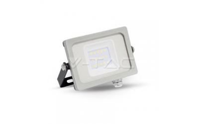 LED reflektor SLIM SMD 10 W teplá biela šedo-čierny